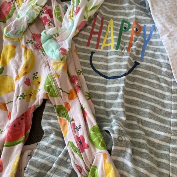 17 long sleeve/long pants ( some footed) baby GIRL one pieces💗👶🏻💗3 NWT - Picture 6 of 12